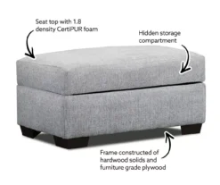 Parkdale Dove Storage Ottoman -Furniture Promotion Store 810616031 X0 1 1