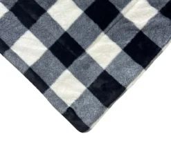 Black & White Buffalo Check Faux Fur King Comforter 10 Black & White Buffalo Check Faux Fur King Comforter -Furniture Promotion Store 810617563 810617564 A8 3