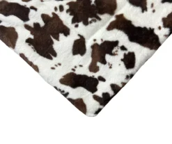 Cream & Brown Cow Print Faux Fur King Comforter -Furniture Promotion Store 810617565 810617566 A8 3