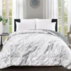 Gray Marble Print Faux Fur King Comforter -Furniture Promotion Store 810617619 810617562 A0 1 1